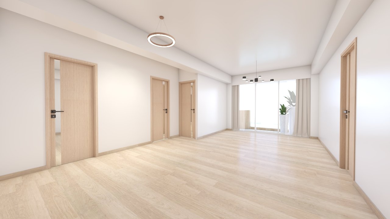 堅尼地城全屋完工裝修案例｜分子吊燈走廊+三角窗浴室．麗景大廈