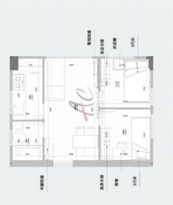 西環碧華閣 357呎平面圖案例｜開發商原圖 vs AC 一房改兩房訂造方案