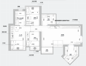 泓景台三座 676呎平面圖設計案例｜開發商原圖 vs AC 訂造方案
