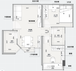 大埔室內設計｜富善花園2座G室 432呎現代簡約戶型改造方案