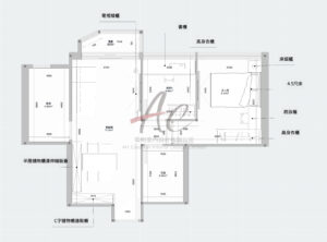 啟德室內設計｜嘉峯匯E室 516呎現代簡約戶型改造方案