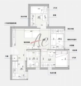 九龍灣室內設計｜宏緻苑B座10號單位 450呎日式簡約戶型改造方案