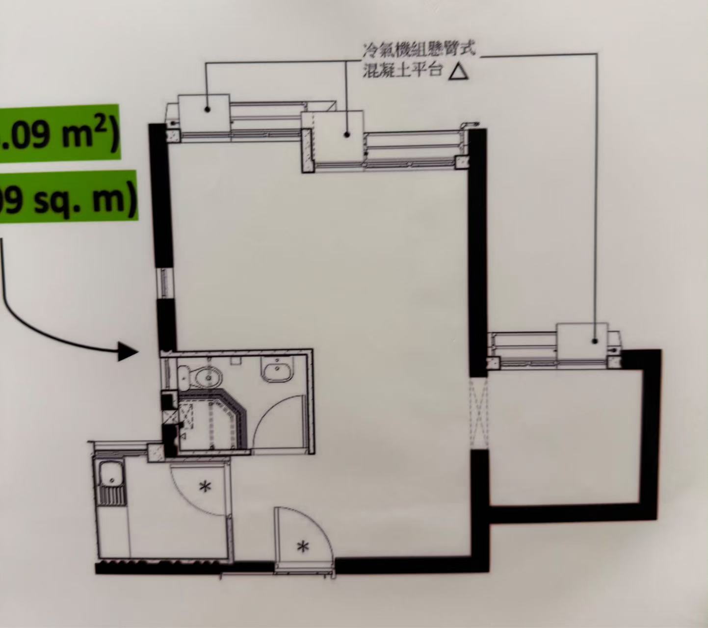 雋東邨 388呎開發商原裝平面圖