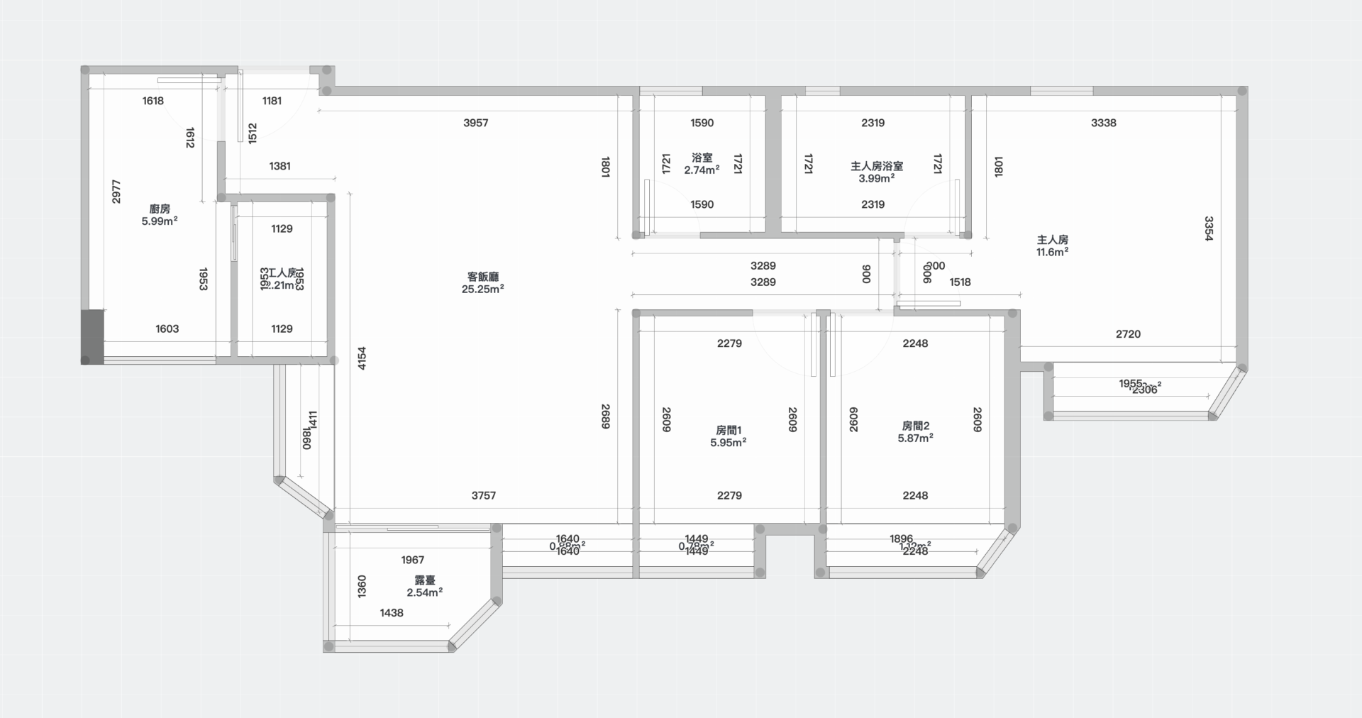 將軍澳未標示呎戶型廚櫃設計｜報價 + 平面拆解（維景灣畔1座23D）