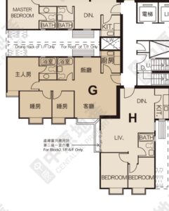 薄扶林 Flat G & H 兩戶合併 1392呎平面圖｜開發商原圖 vs AC 訂造方案逐項對比
