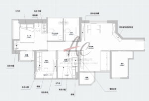 峻瀅 A室 699呎平面圖設計案例｜開發商原圖 vs AC 訂造方案