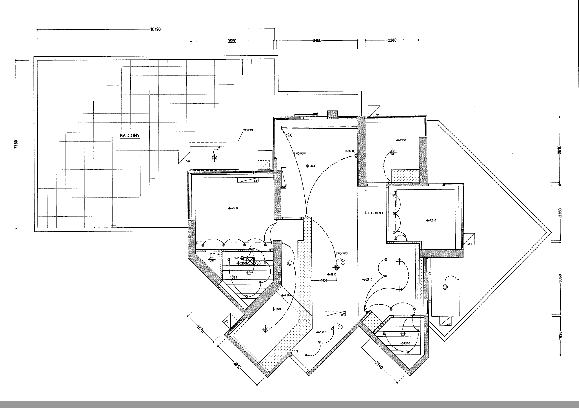 AC 藝創京士柏山道33號爵士花園天花反射圖 Reflected Ceiling Plan