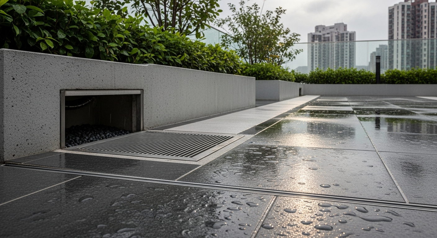 天台防水平台花園排水與保養