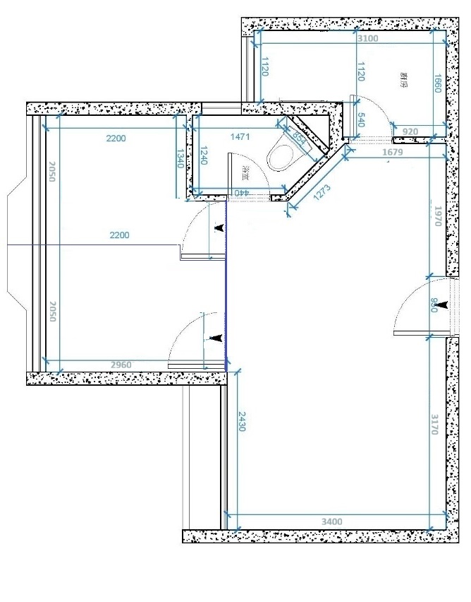 康盈苑 Y3型居屋 485呎原裝開發商平面圖