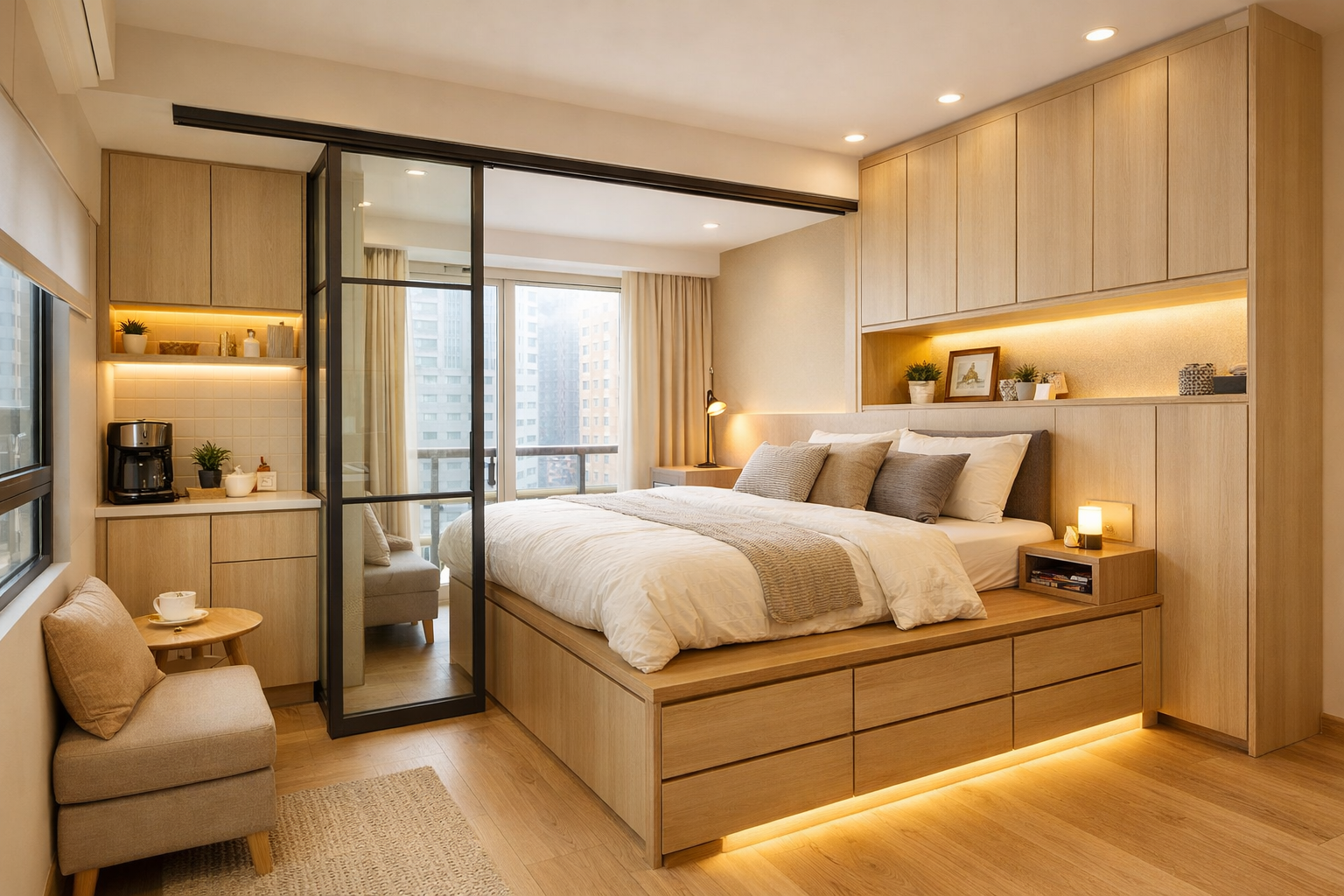 首匯 細單位設計：228呎起點劃出睡眠工作位