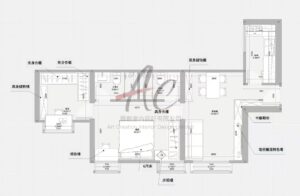 將軍澳595呎兩房家俬設計｜報價 + 平面拆解（寶林怡心園G室）