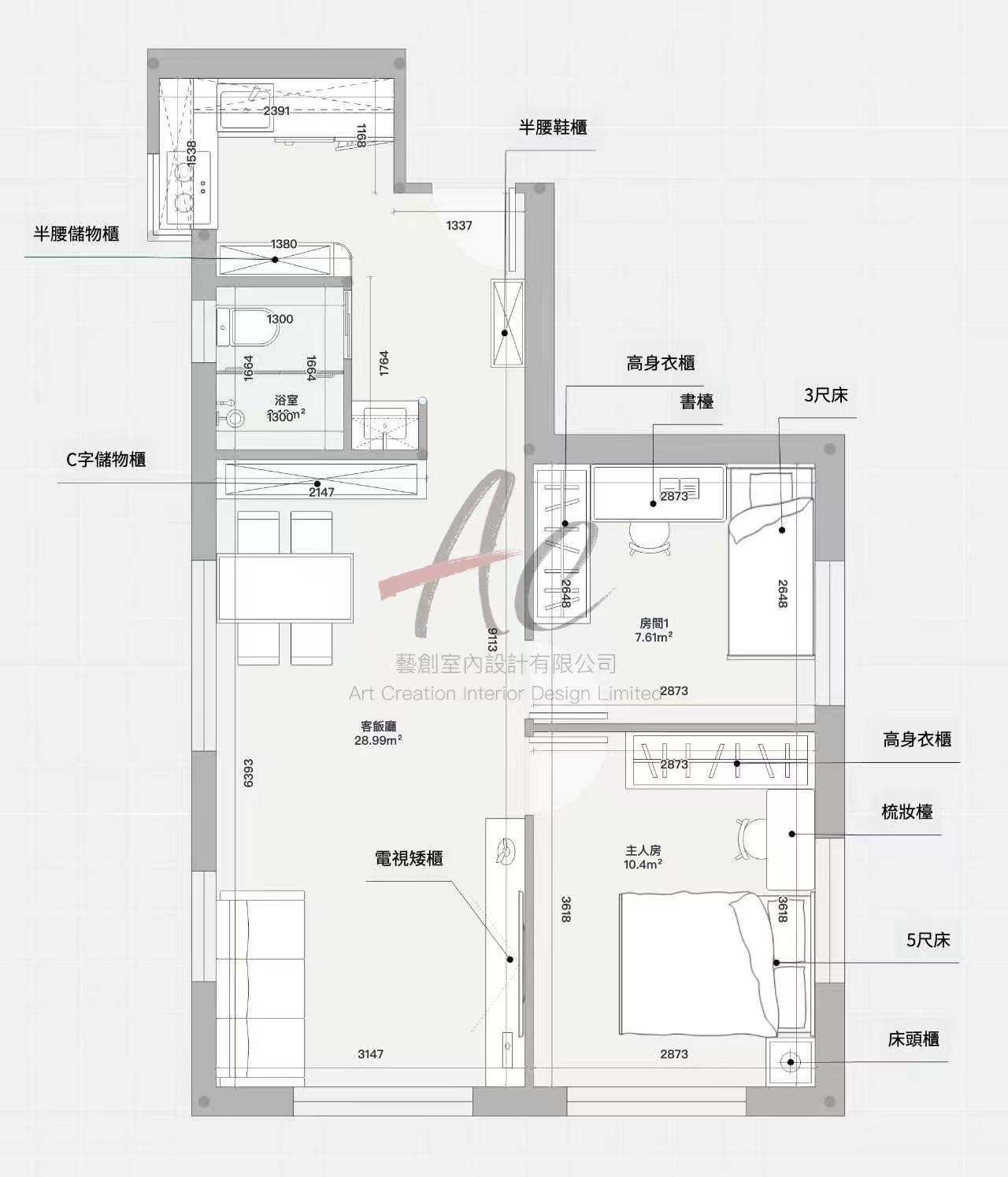維景花園A座 523呎 工程預算分佈參考