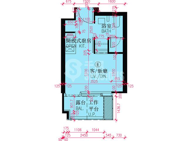 啟德維港‧雙鑽 平面圖 戶型圖