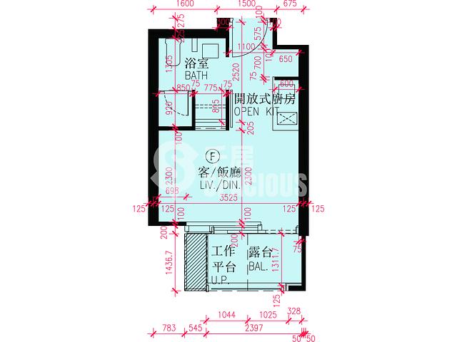 啟德維港‧雙鑽 平面圖 戶型圖