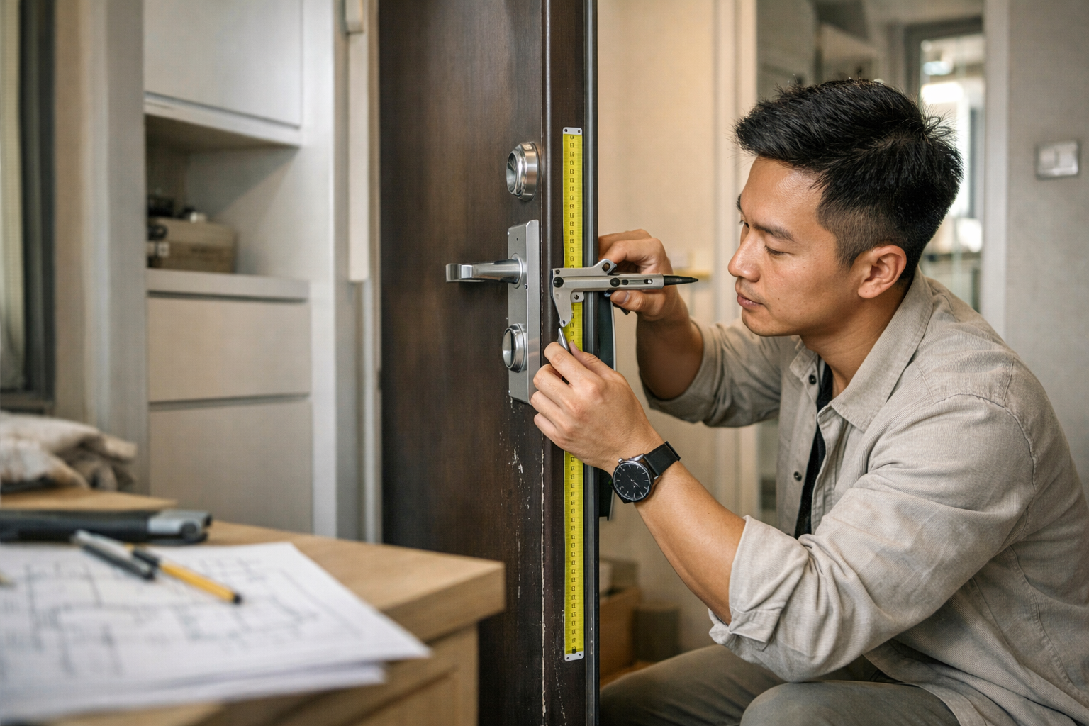 homekit 門鎖推薦安全場景與玄關大門度尺