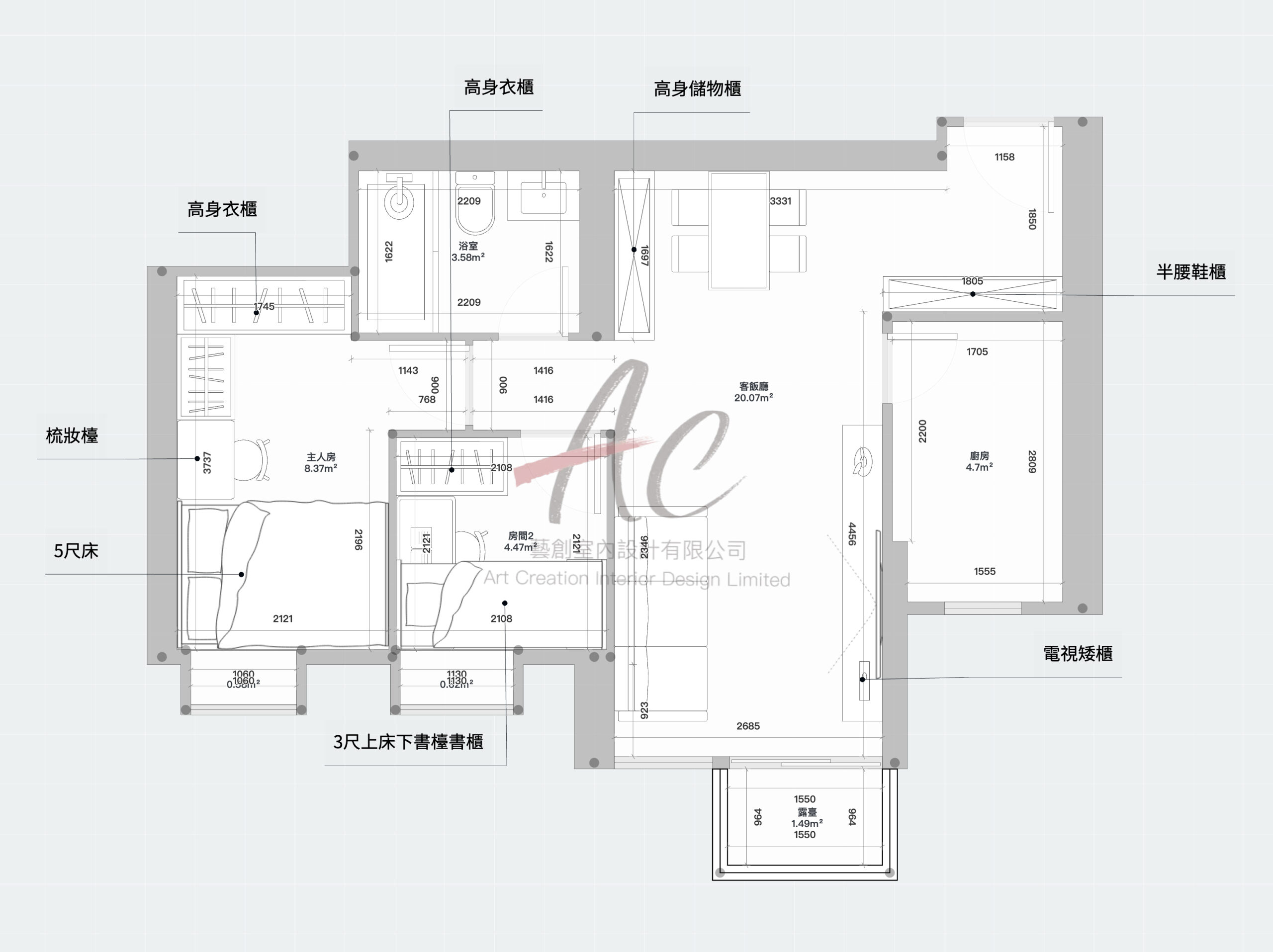 Grand 平面圖 戶型圖